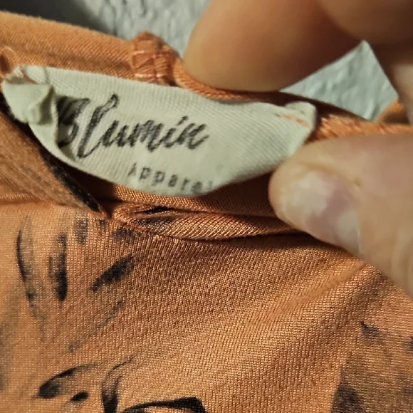 Floral Tie-Dye Orange Pullover Hoodie - Picture 2 of 6